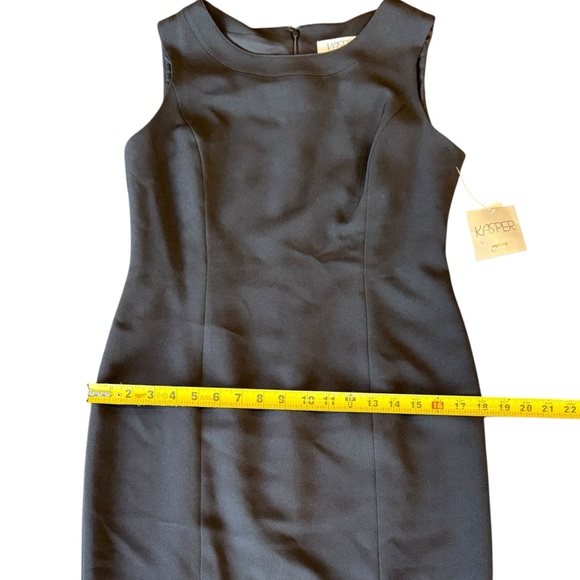 Kasper Black Dress Sleeveless Sheath Women’s Size 4P NWT - Picture 10 of 13